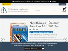 Tablet Screenshot of editionsmarcopietteur.com